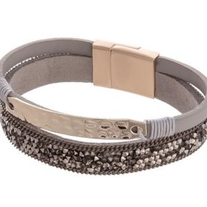 Bracelet leather suede type material